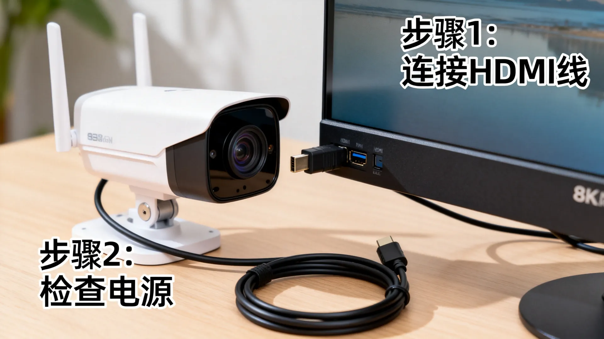 监控设备怎么连接显示器 监控设备怎么连接显示器