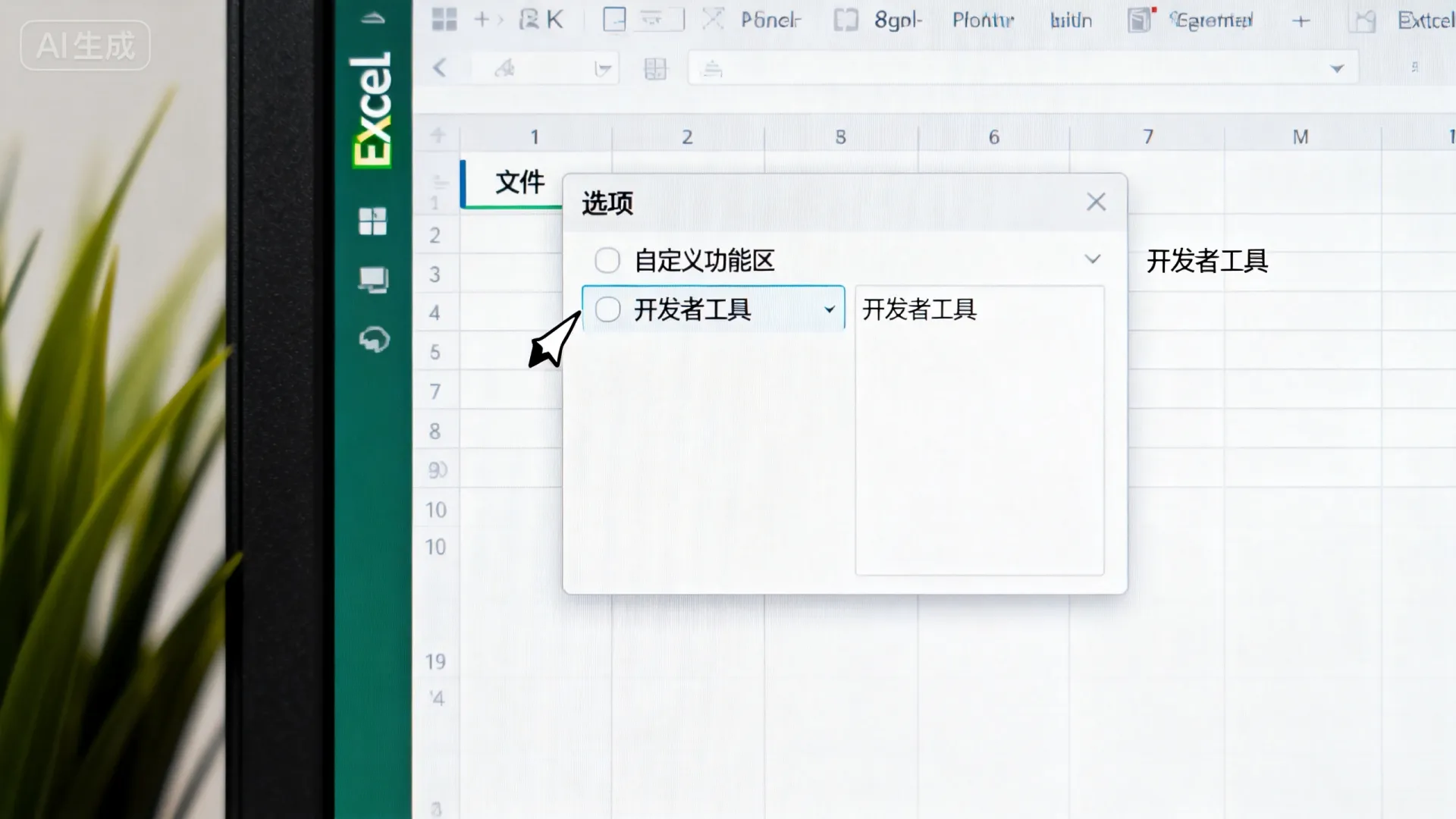 excel开发者选项