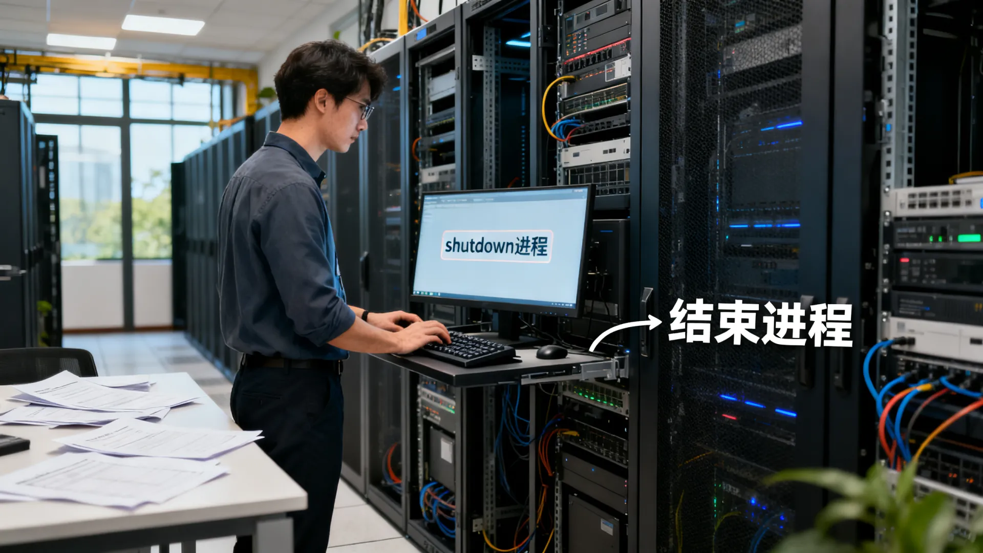 服务器有shutdown进程