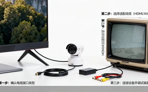 监控摄像头连电视怎么连，老式电视能连吗？