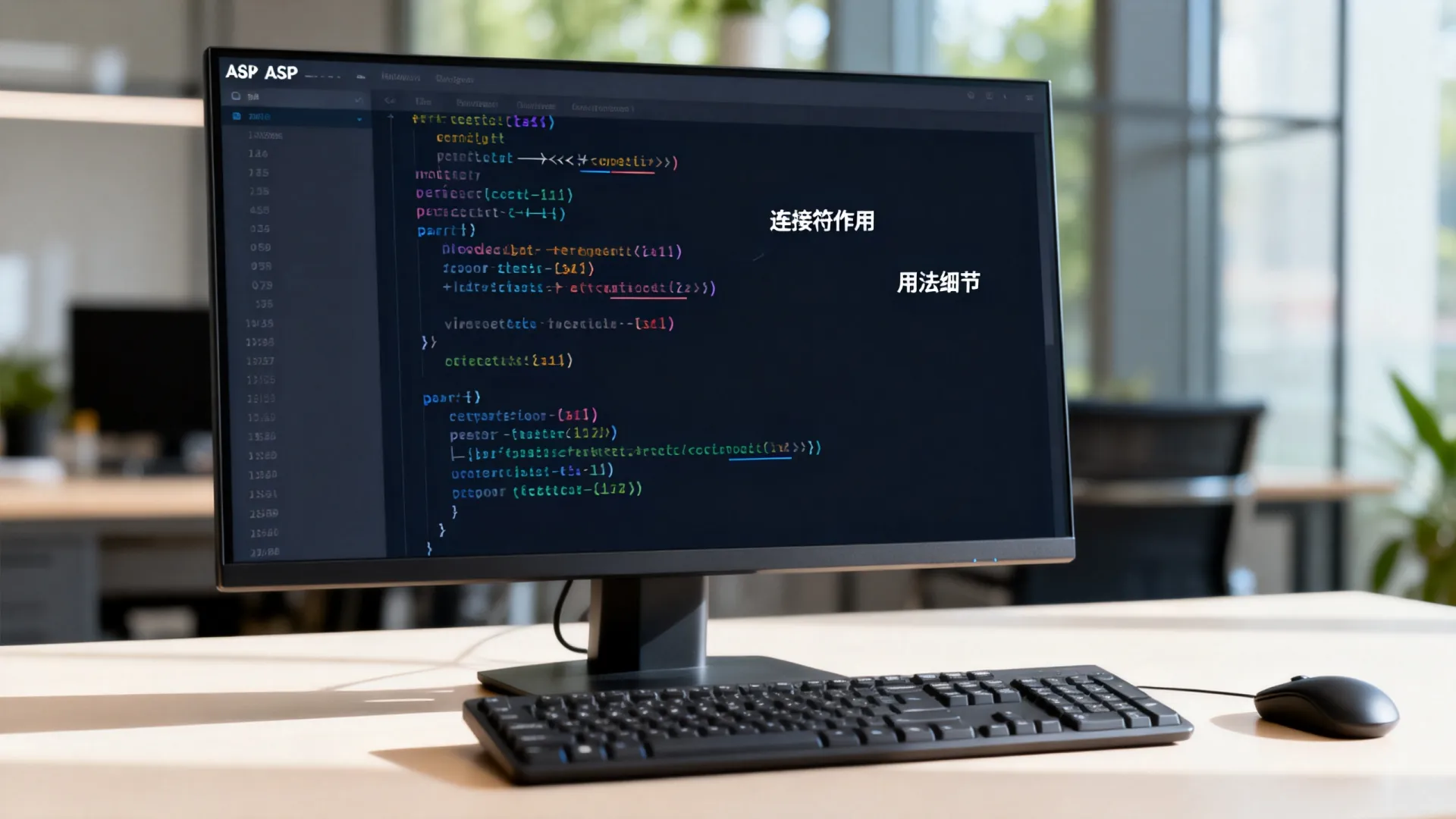 asp中的连接符 asp中的连接符