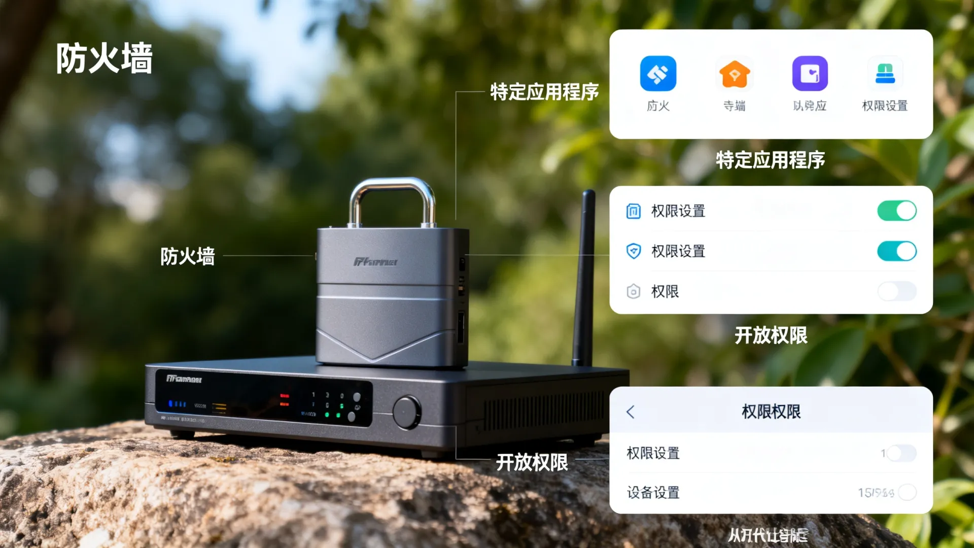 防火墙如何给应用程序开放权限