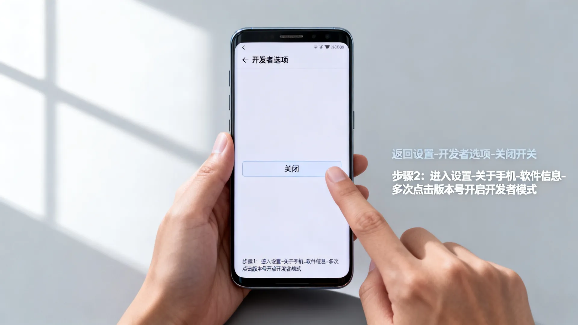 三星 开发者模式关闭 三星 开发者模式关闭