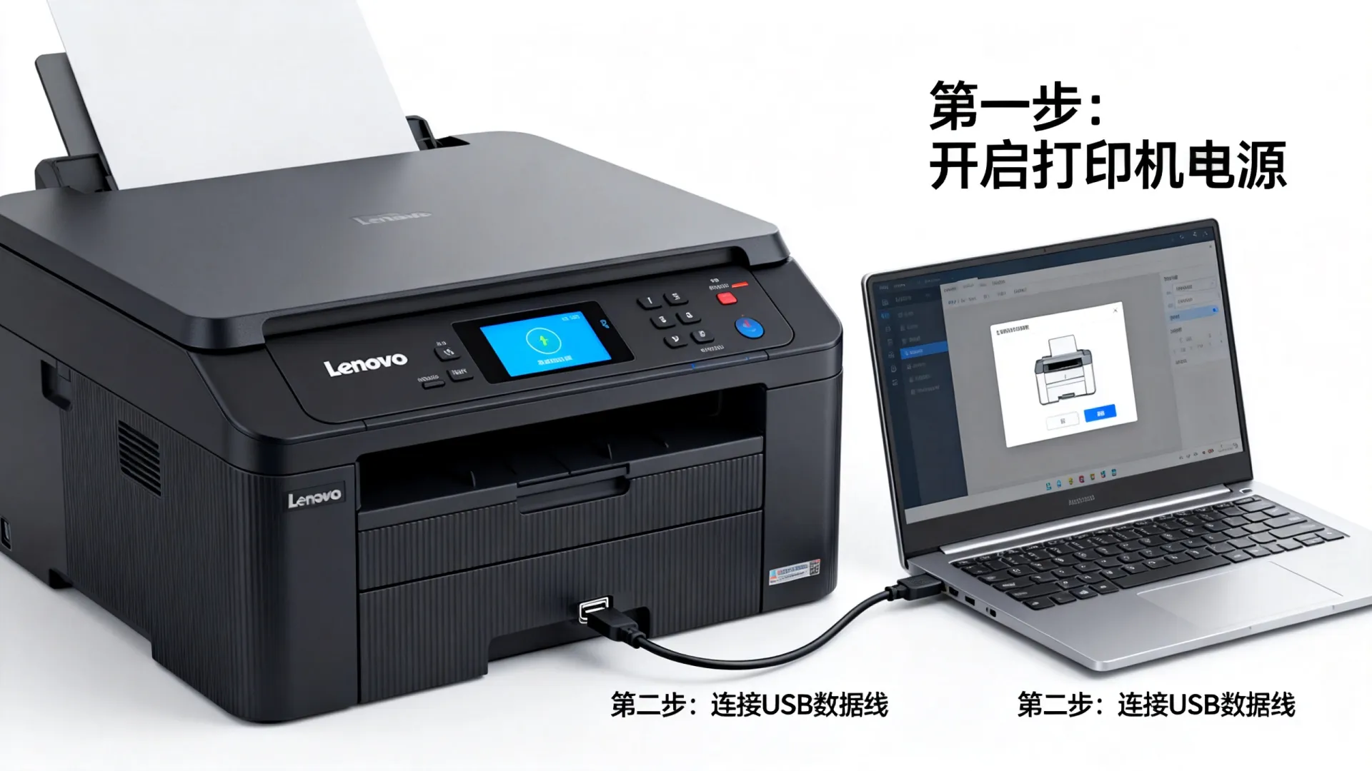 联想打印机连接电脑视频教程