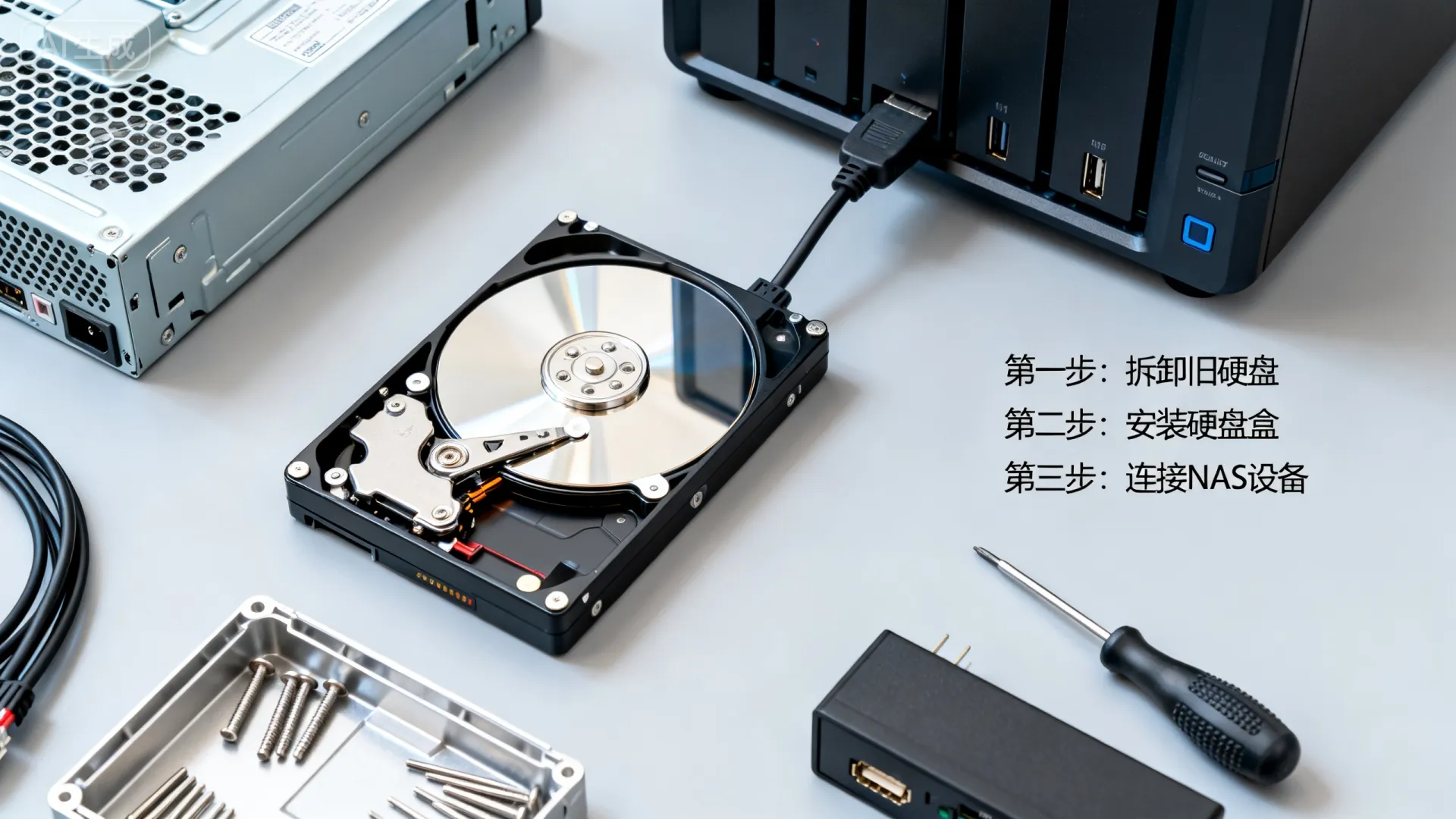 旧电脑硬盘如何改造成服务器存储器