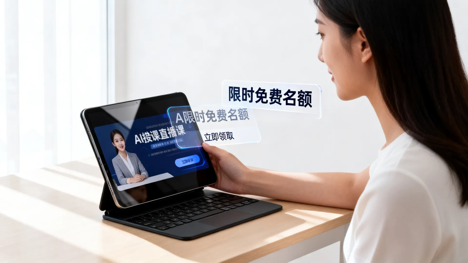 怎么领取AI授课优惠?免费直播课限时开放名额! 免费直播课限时开放名额