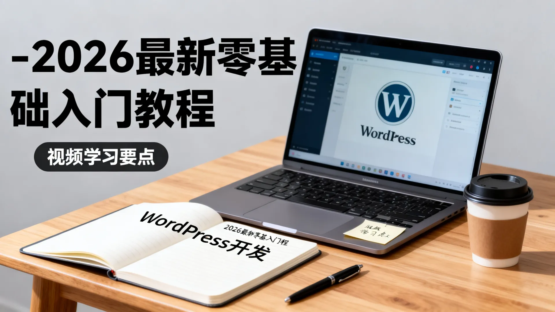 WordPress开发视频怎么学?2026最新零基础入门教程 WordPress开发视频怎么学