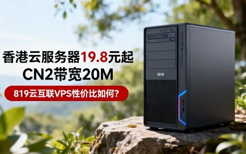 香港云服务器19.8元起，CN2带宽20M，819云互联VPS性价比如何？