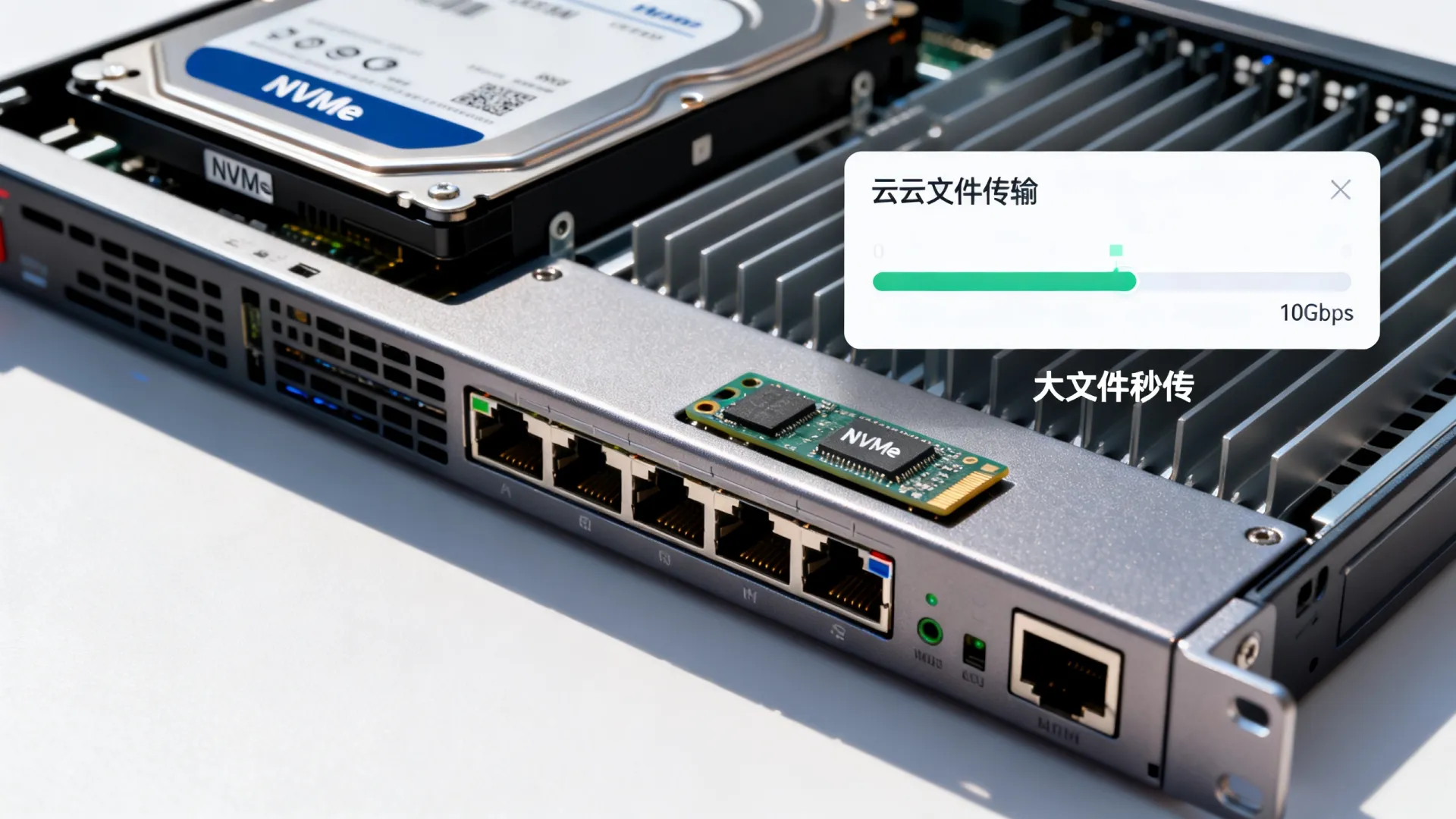 UCloud快杰云主机为什么快?NVMe+10Gbps带宽实测大文件秒传 UCloud快杰云主机为什么快
