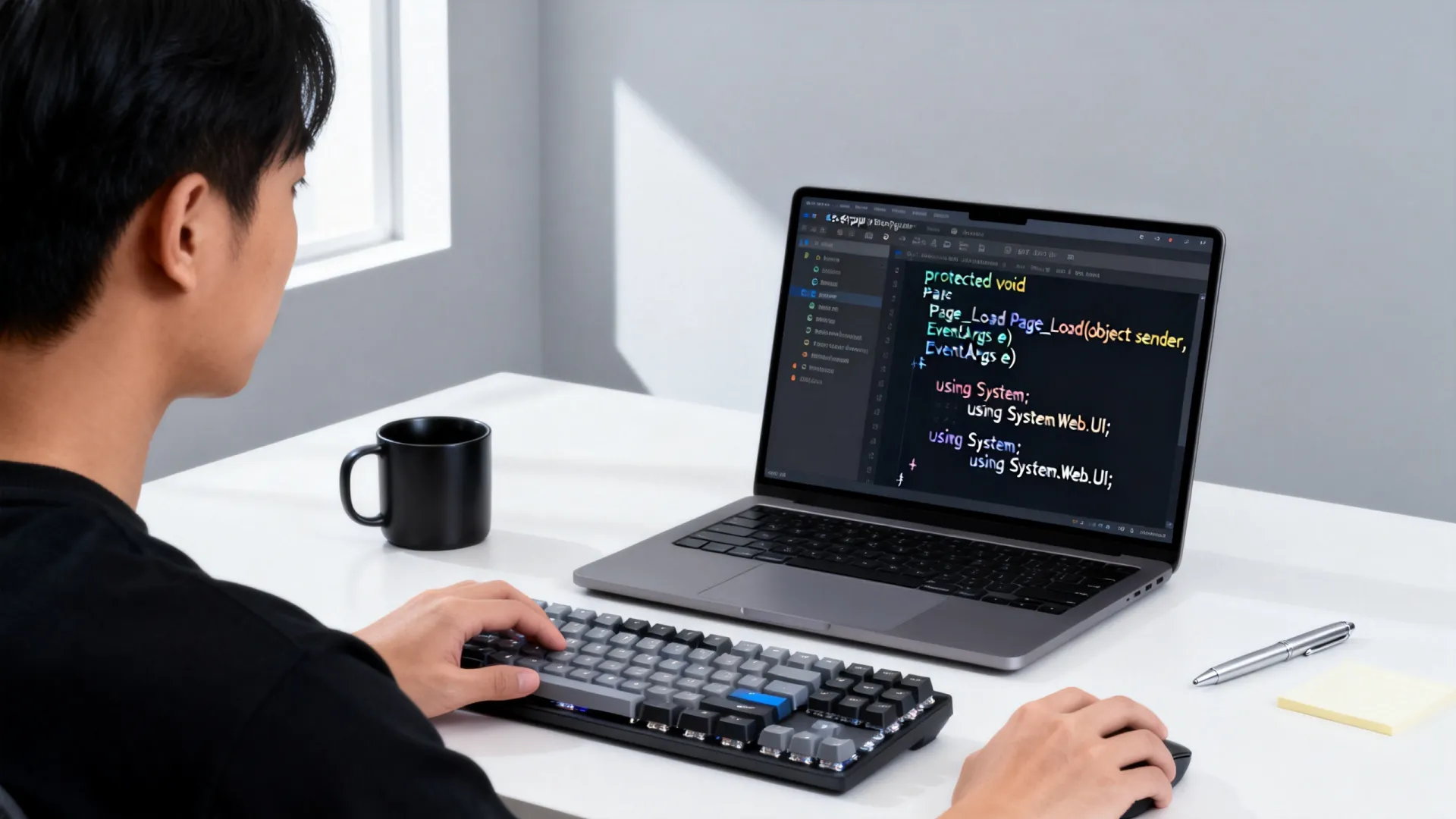 在ASP.NET Web应用程序中，如何使用C在aspx页面编写高效的方法？