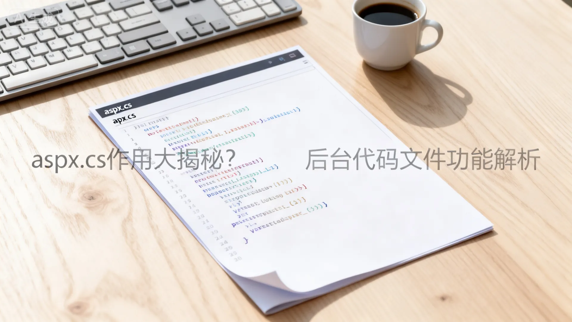 aspx.cs作用大揭秘?后台代码文件功能解析 aspx.cs作用大揭秘?后台代码文件功能解析