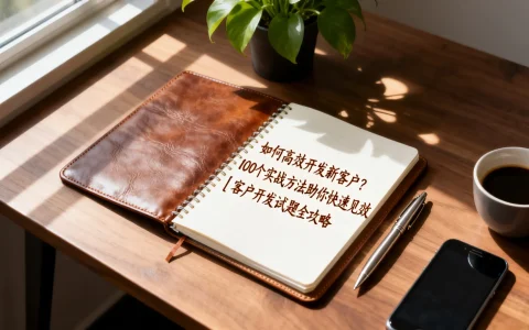 如何高效开发新客户？100个实战方法助你快速见效｜客户开发试题全攻略