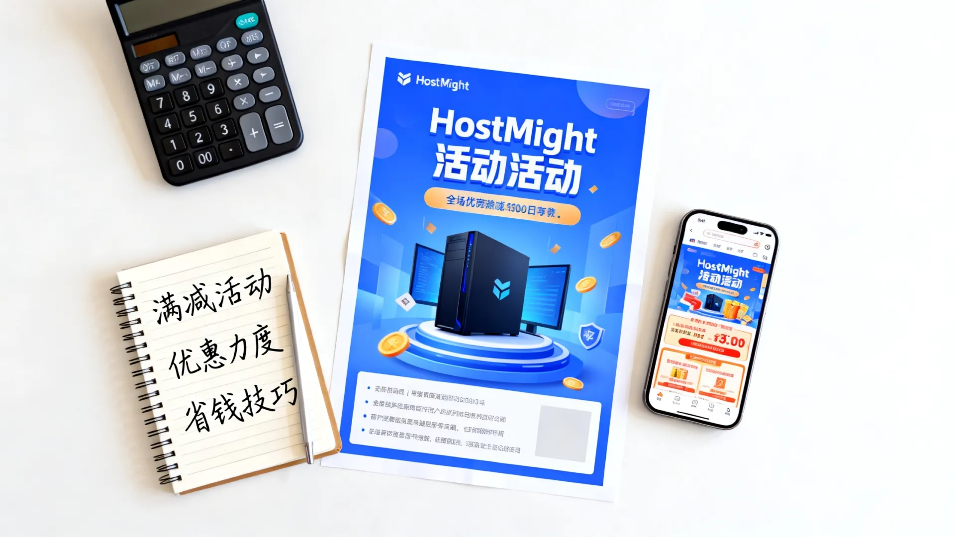 HostMight满减活动优惠力度大吗