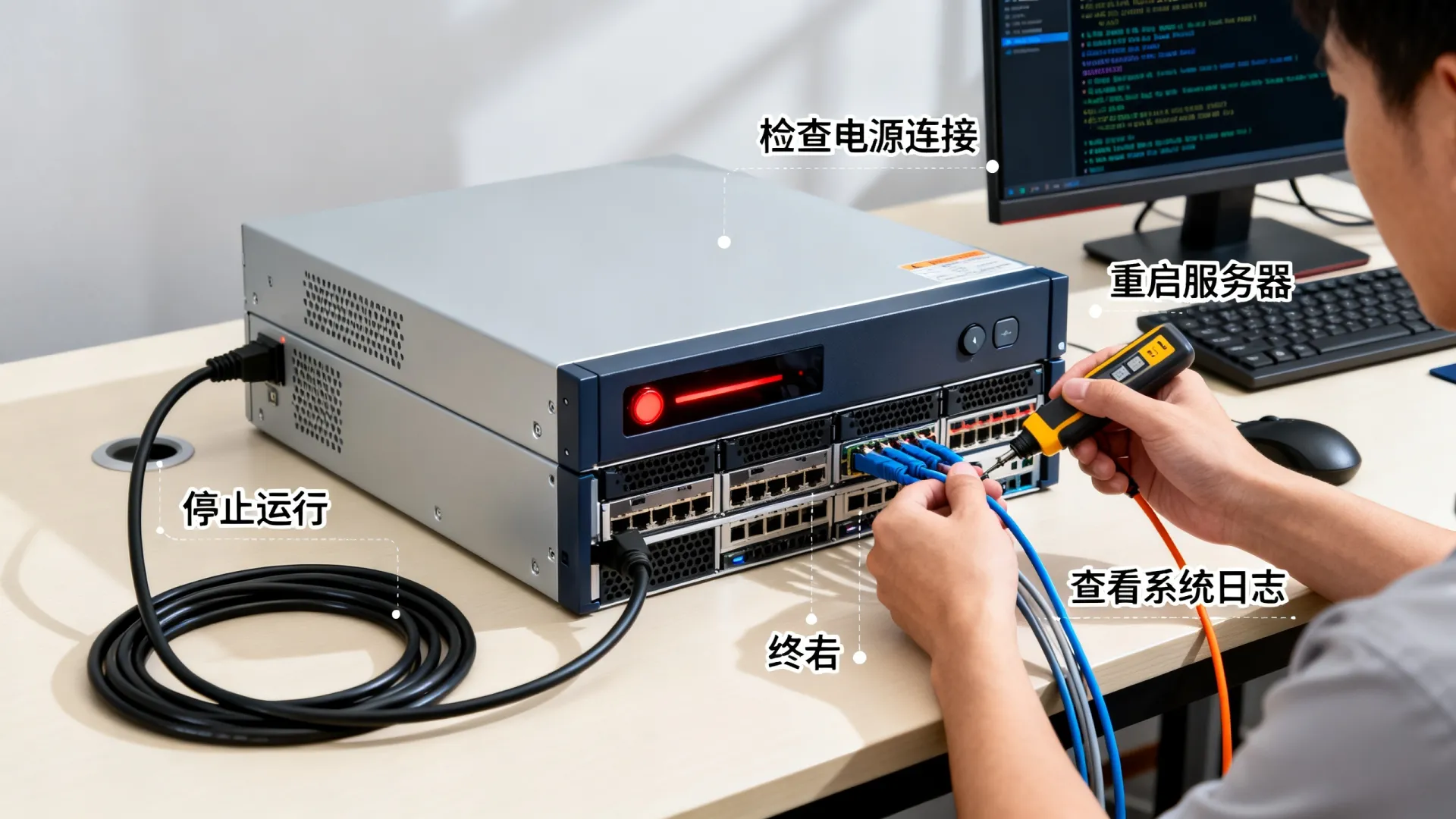 服务器显示停止运行 服务器显示停止运行