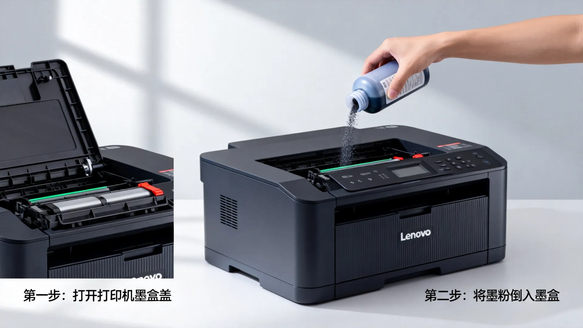 联想打印机加墨粉视频教程 联想打印机加墨粉视频教程