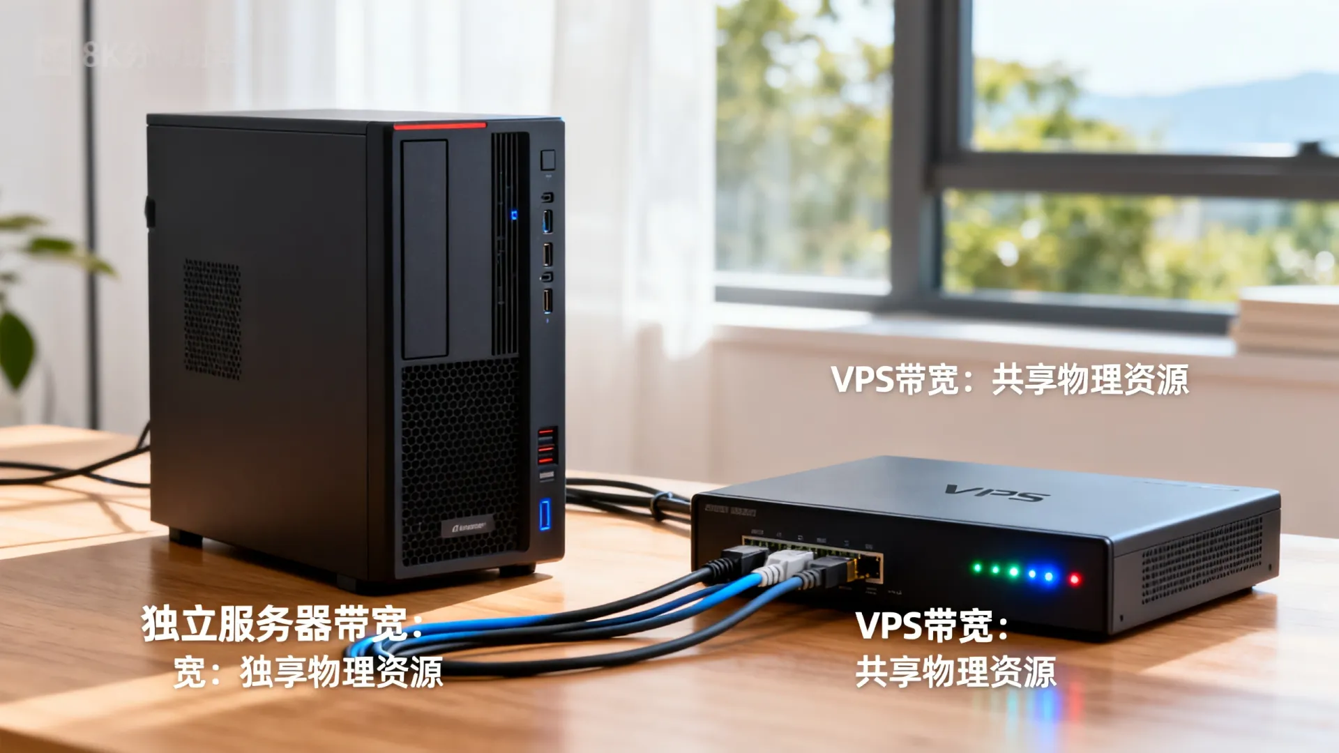 独立服务器带宽和VPS带宽区别在哪? 独立服务器带宽和VPS带宽区别在哪
