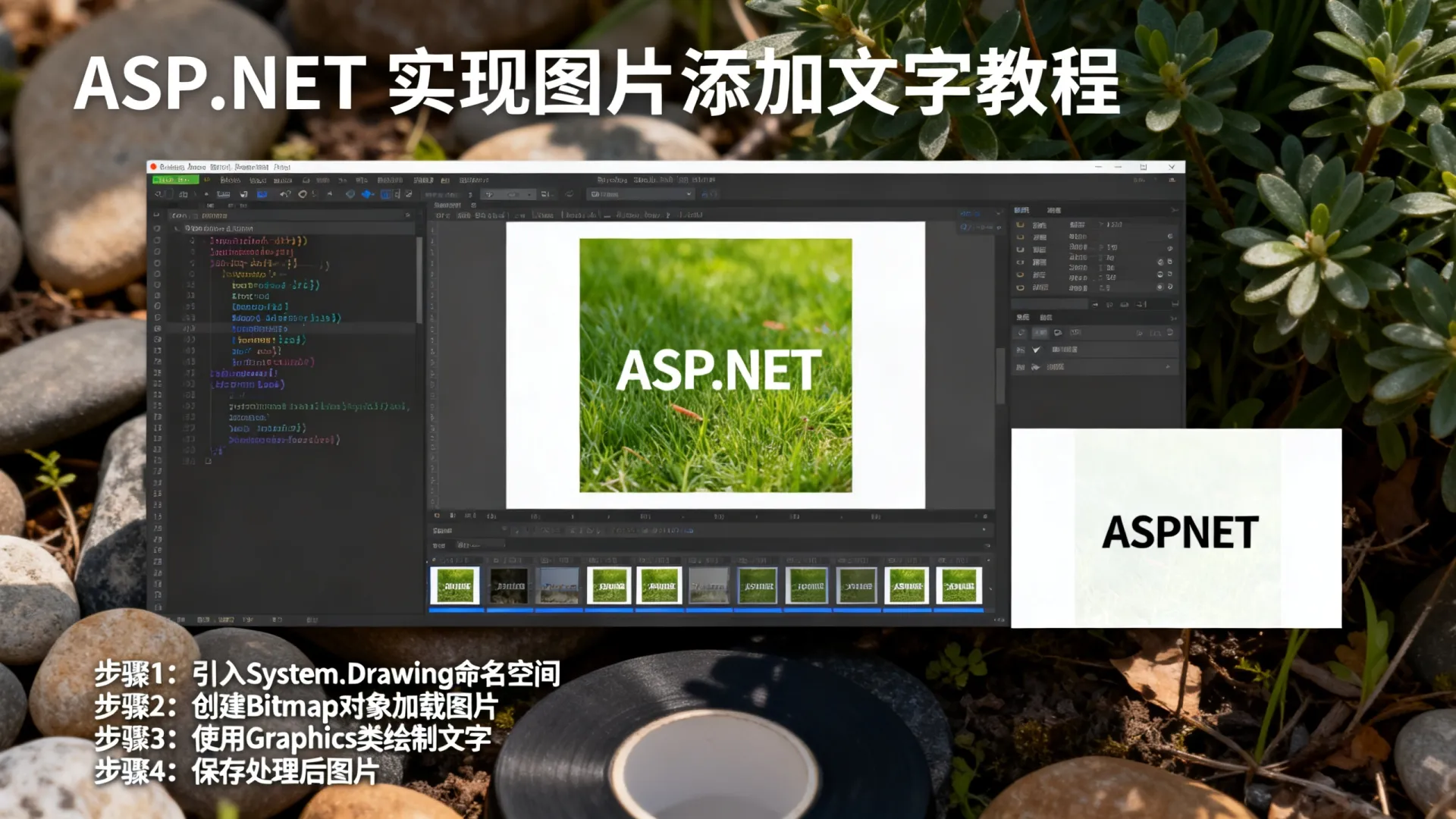 ASP.NET怎么实现图片添加文字?图文教程详解! ASP.NET怎么实现图片添加文字?图文教程详解!
