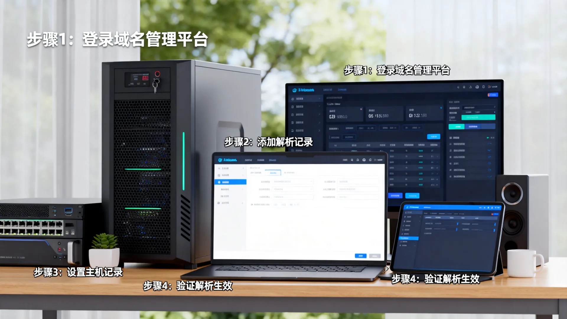 服务器和虚拟主机的绑定域名解析 服务器和虚拟主机的绑定域名解析