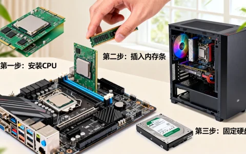 手搓电脑教程图解大全有哪些，小白新手怎么组装电脑
