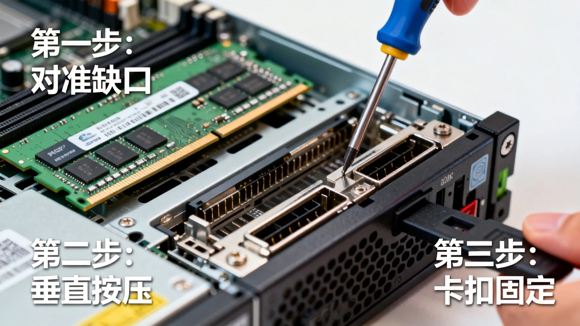 服务器内存条怎么安装?示意图详解步骤教程 服务器内存条怎么安装?示意图详解步骤教程