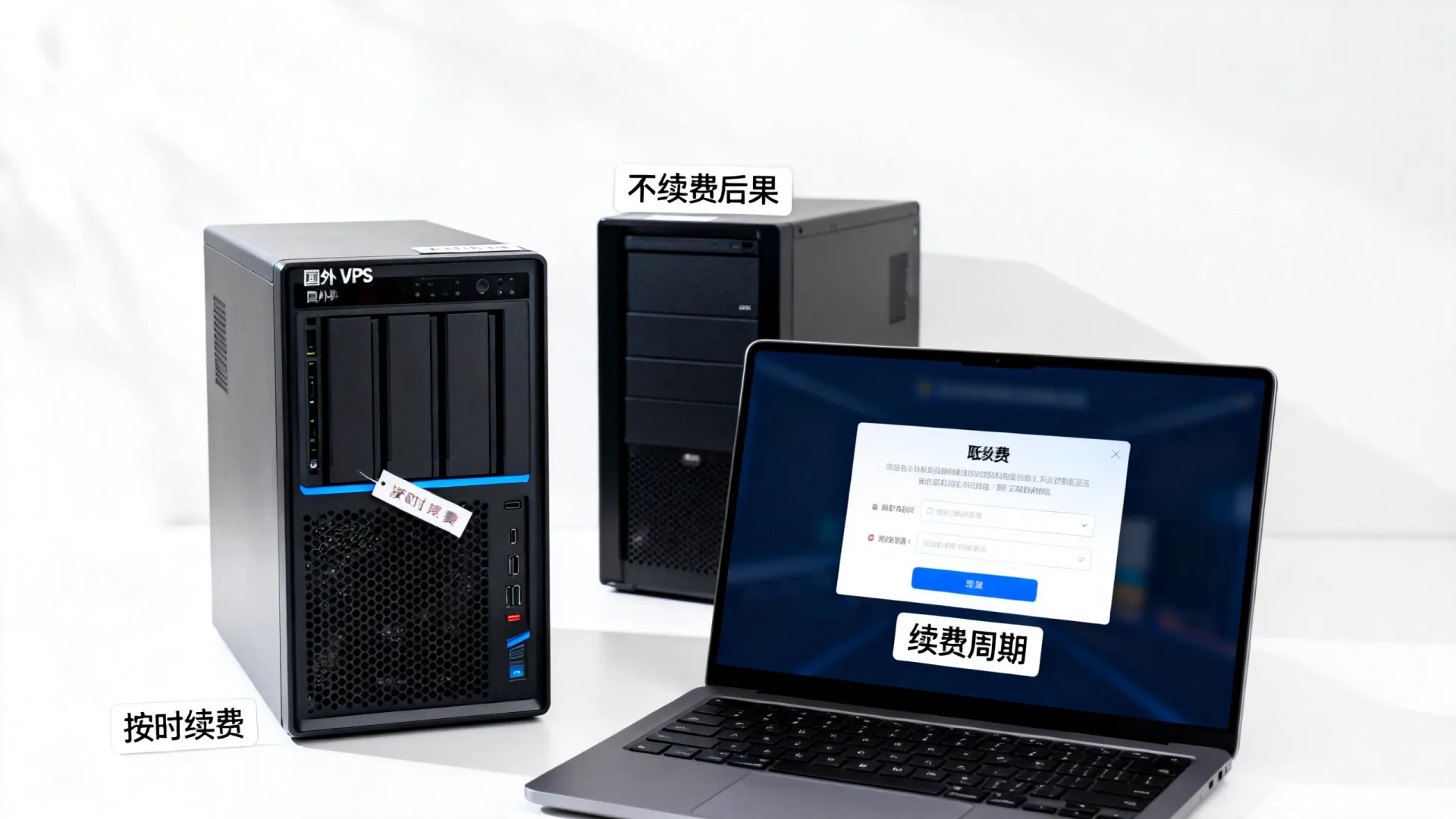 国外vps服务器按时续费有几个