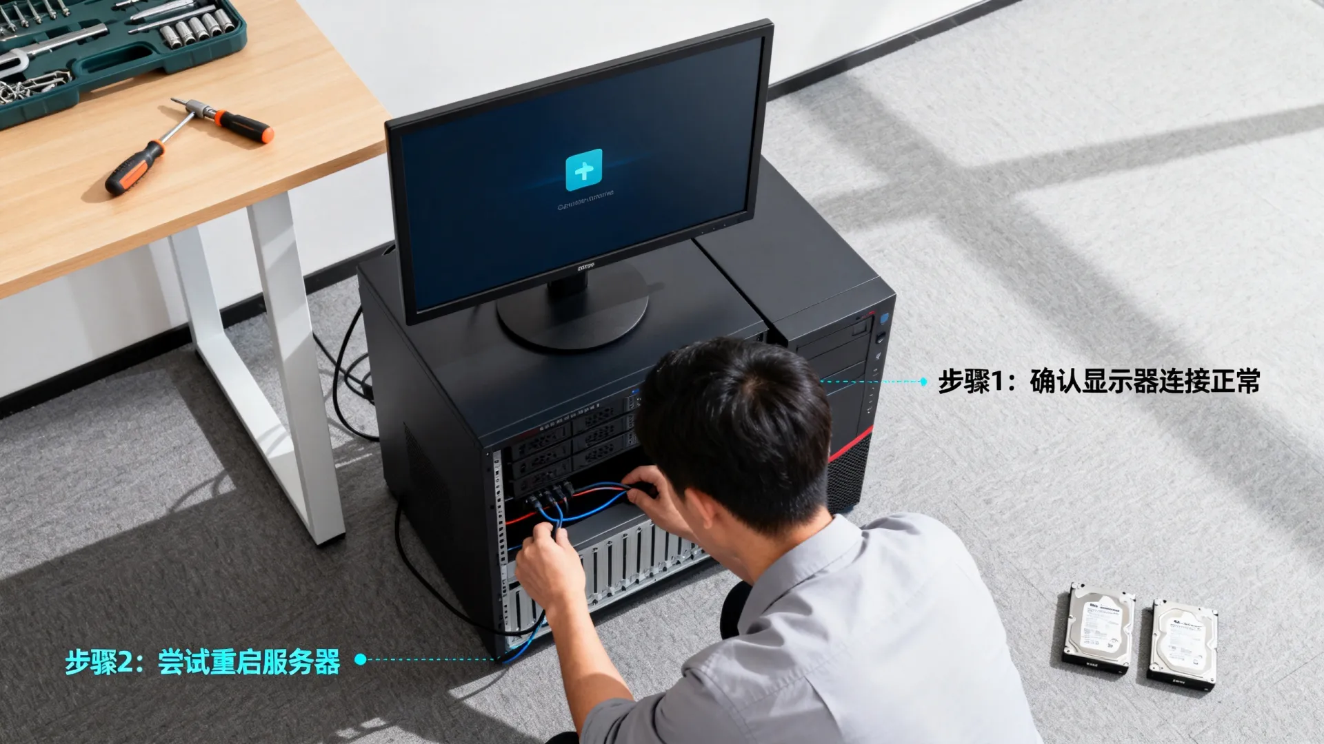 服务器显示器怎么进入 服务器显示器怎么进入
