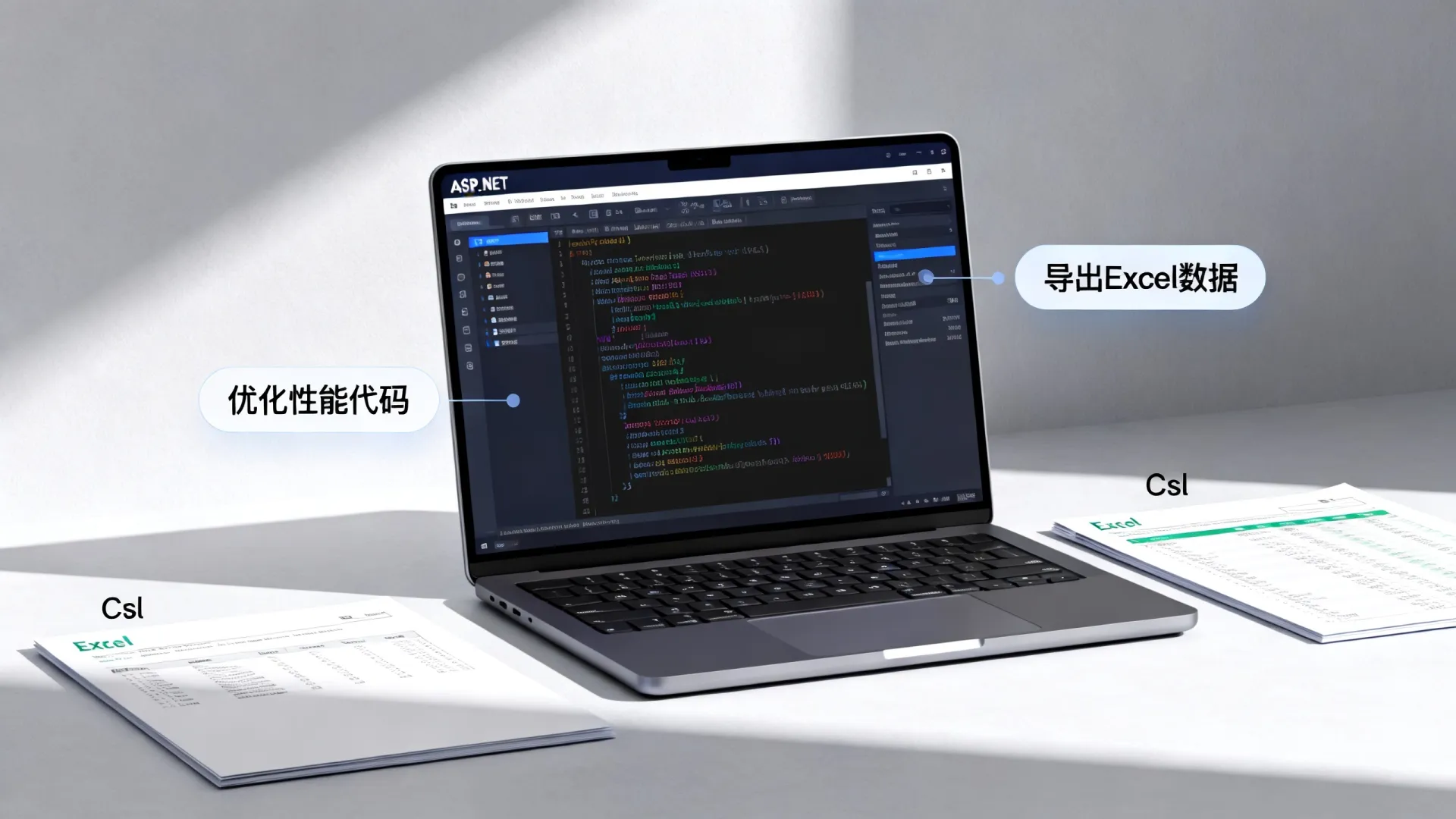 ASP.NET导出Excel/Csv数据教程,如何实现文本格式导出并优化性能? 如何实现文本格式导出并优化性能