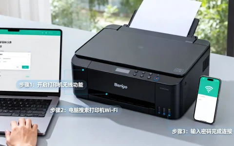 奔图打印机怎么无线连接电脑，连接不上怎么办