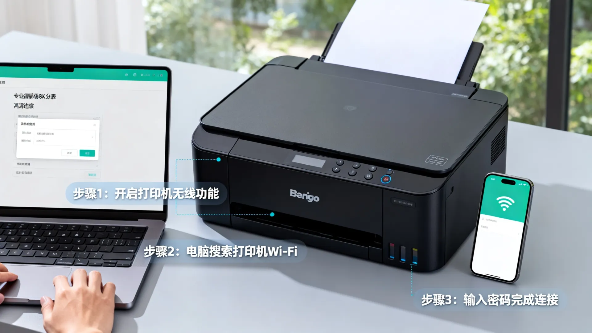 奔图打印机怎么无线连接电脑 奔图打印机怎么无线连接电脑