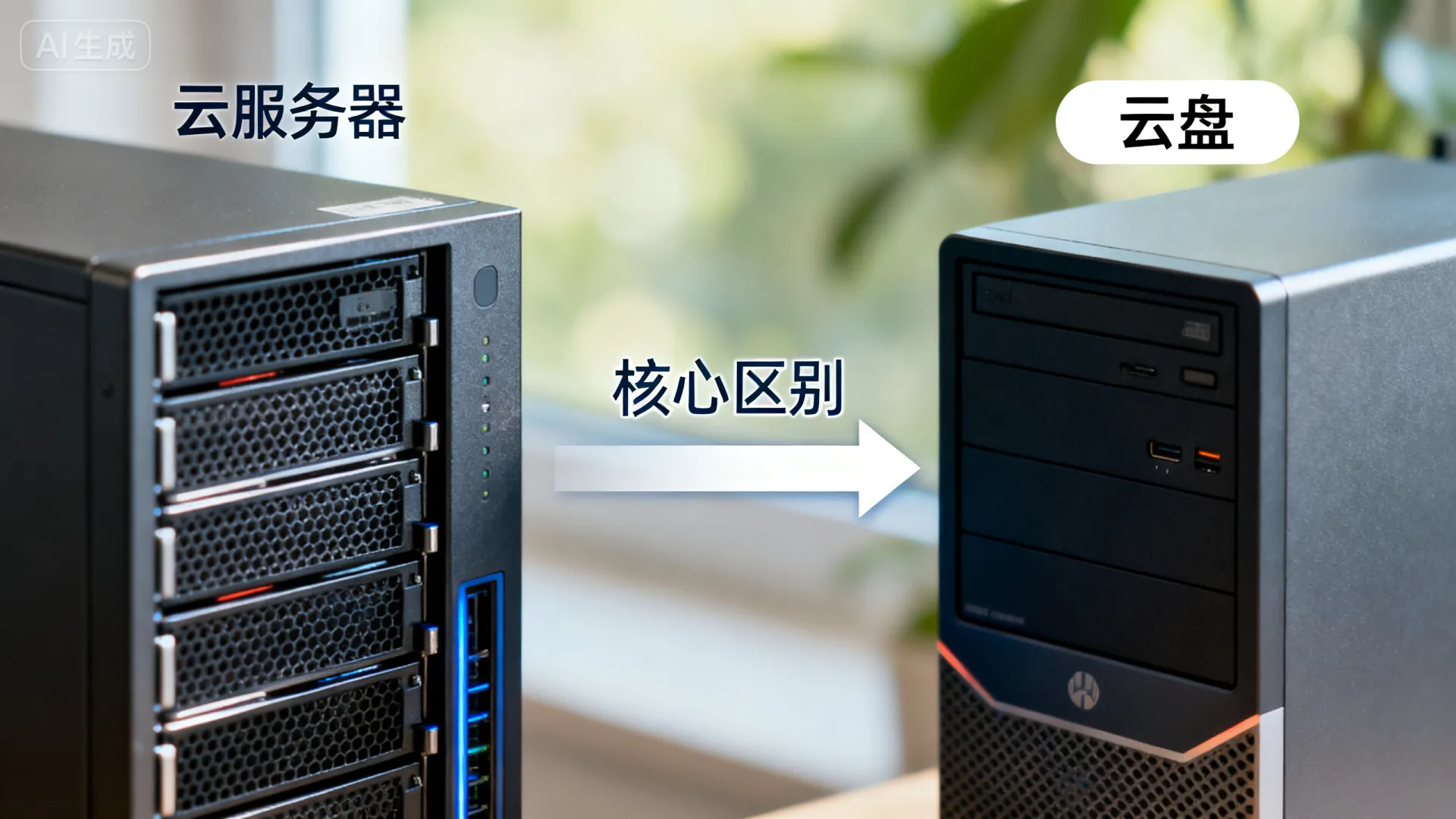服务器相当于云盘吗？深度解析云服务器与云盘核心区别