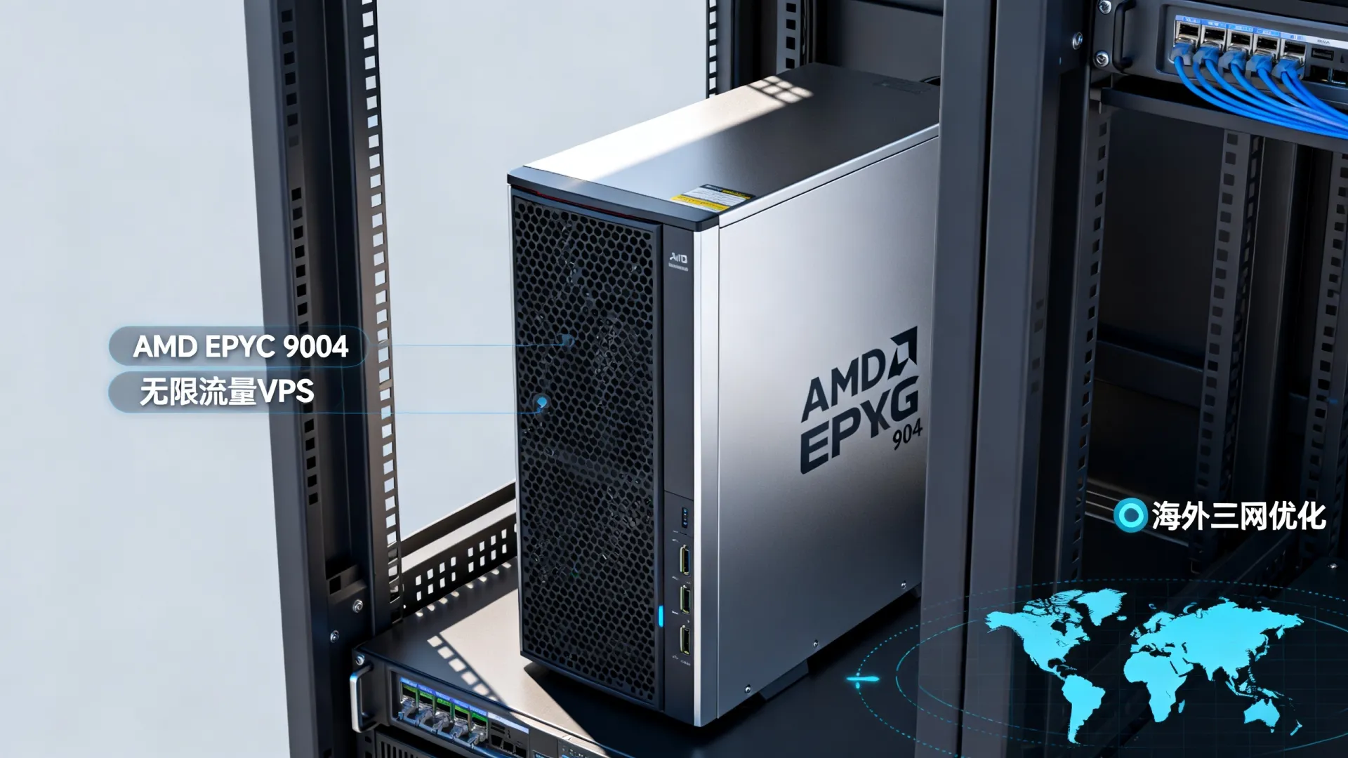 海外三网优化 Ava.Hosting - AMD EPYC 9004,无限流量 AMD EPYC 9004