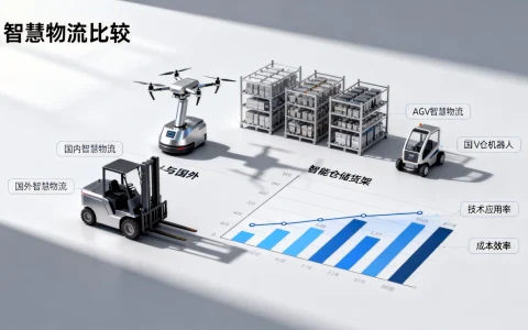 智慧物流国内外比较图表，国内外智慧物流差距在哪里？