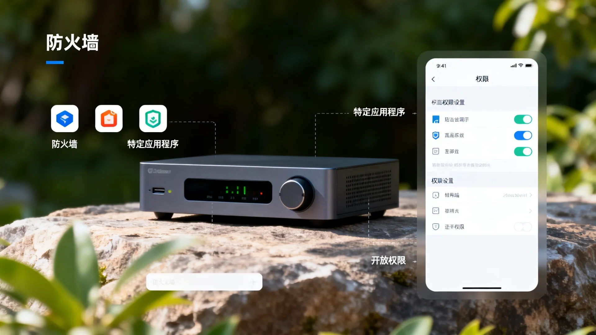 防火墙如何给应用程序开放权限