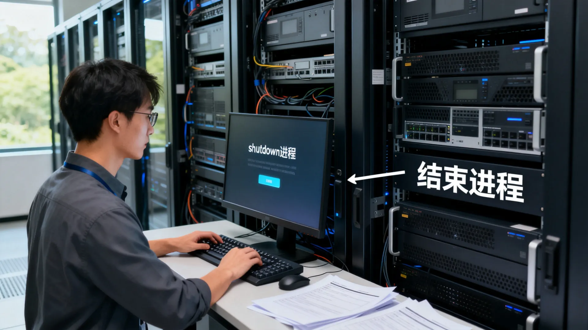 服务器有shutdown进程