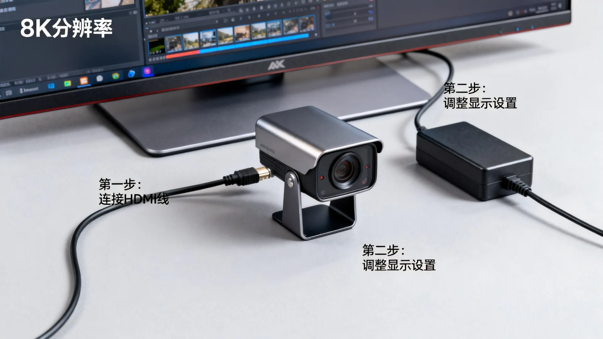 监控摄像头怎样连接显示屏