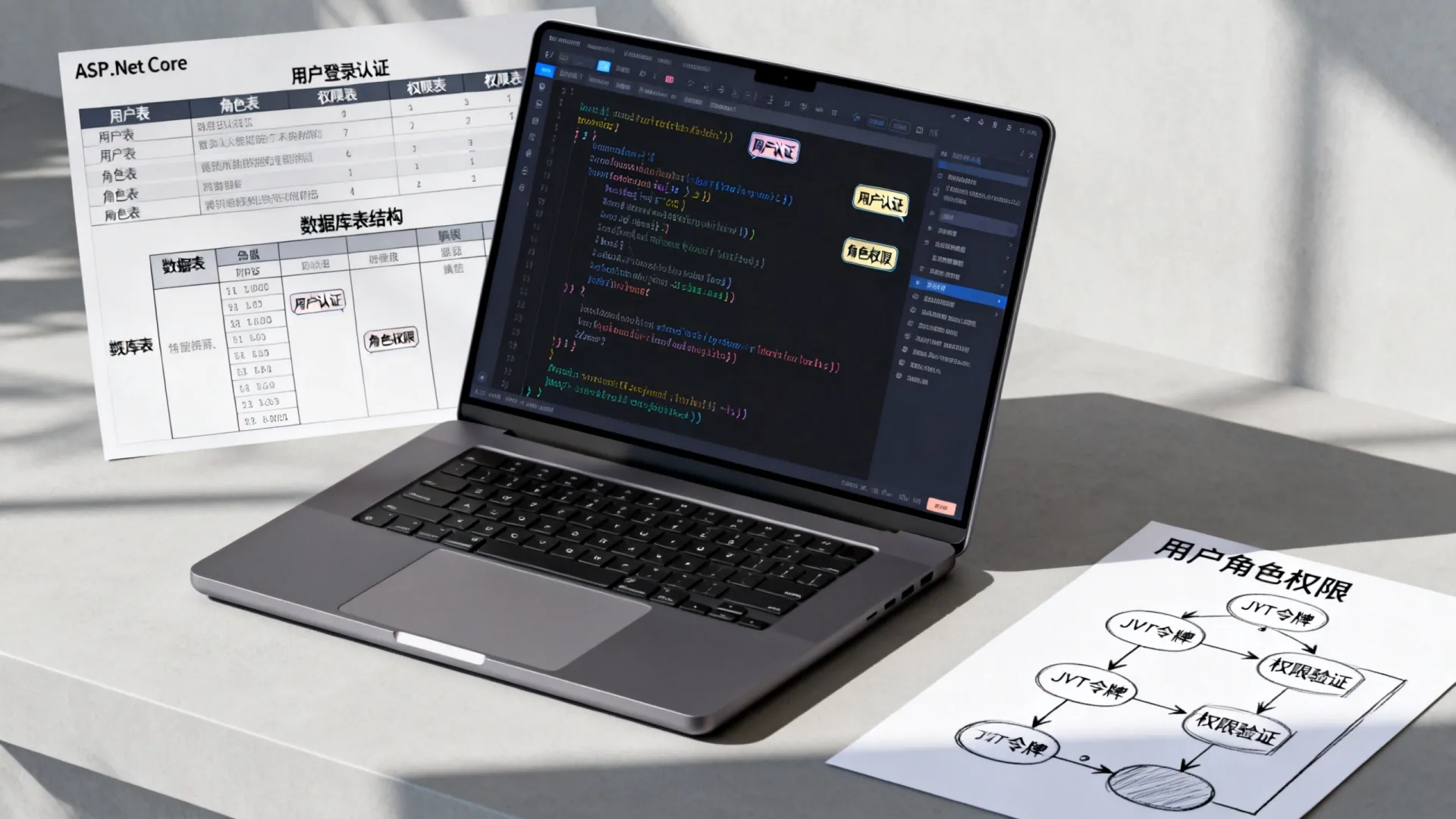 在ASP.NET Core中如何实现安全的用户登录认证与角色权限管理？