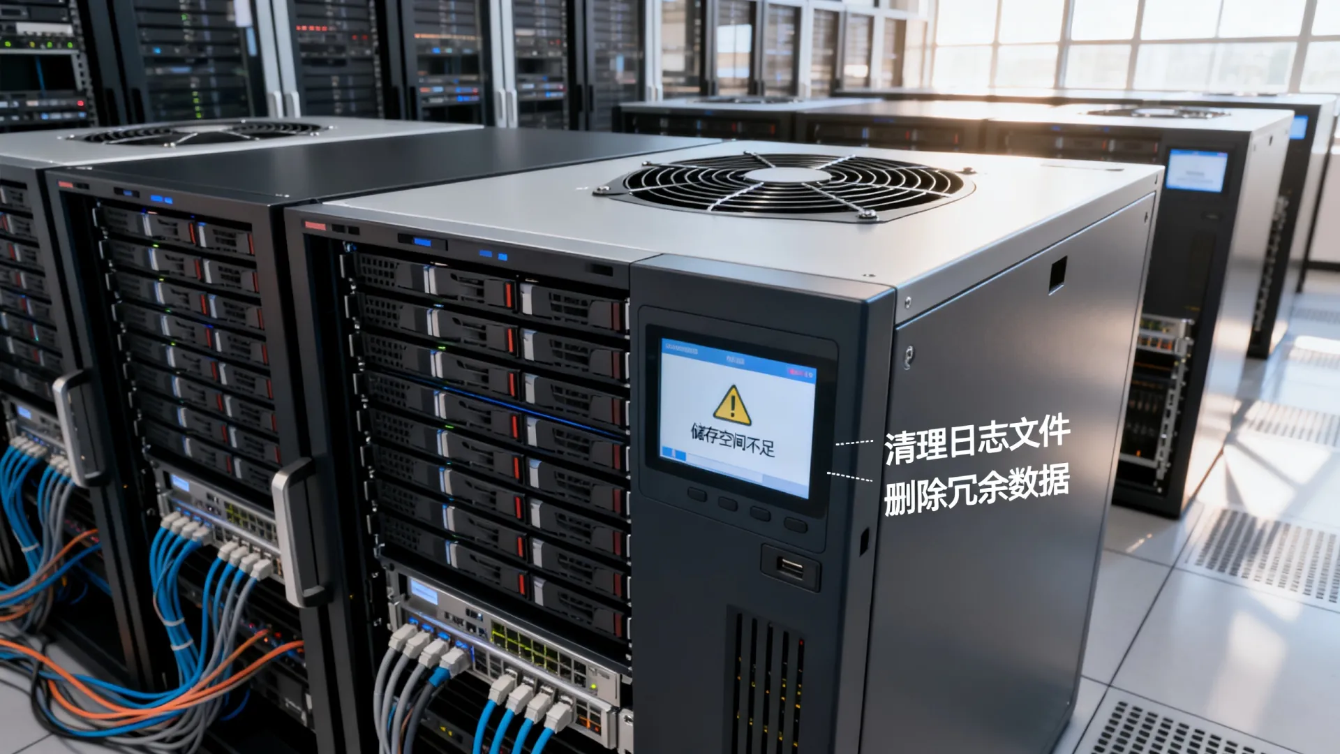 服务器显示储存空间不足