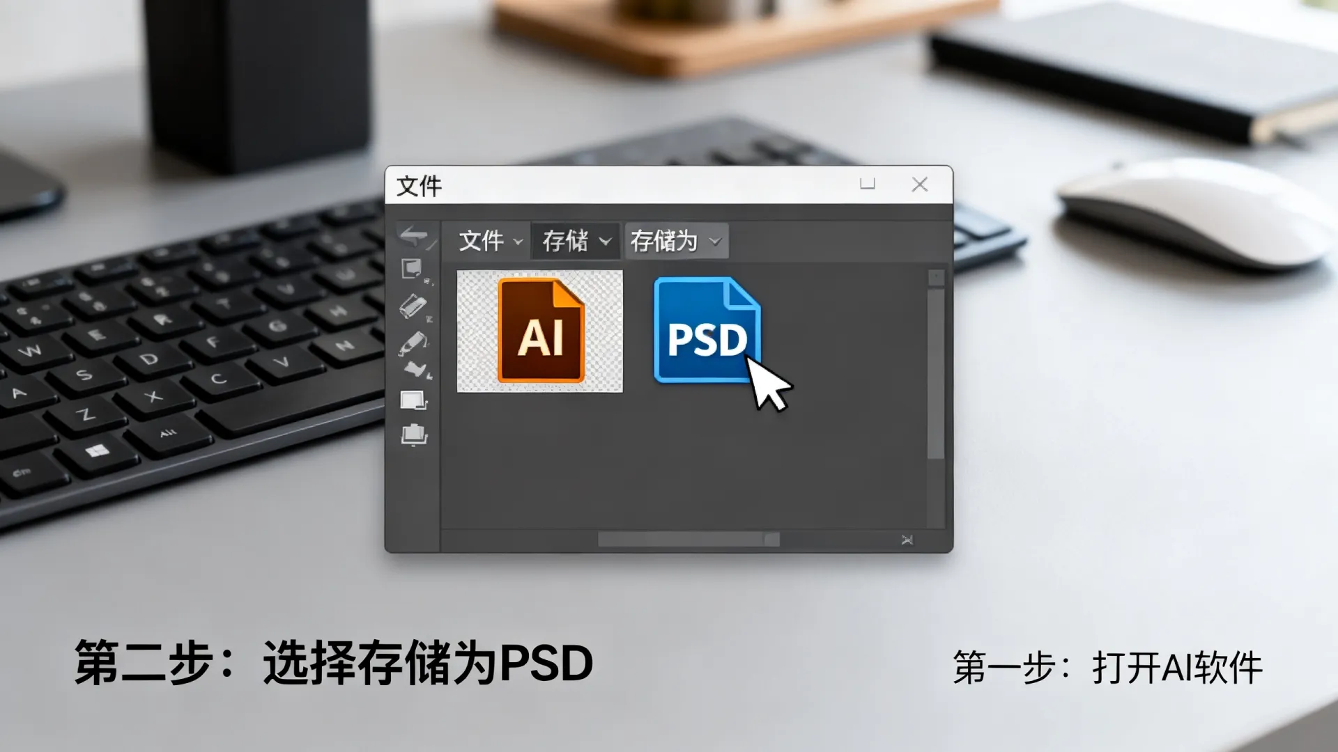 ai怎么存储成psd格式文件