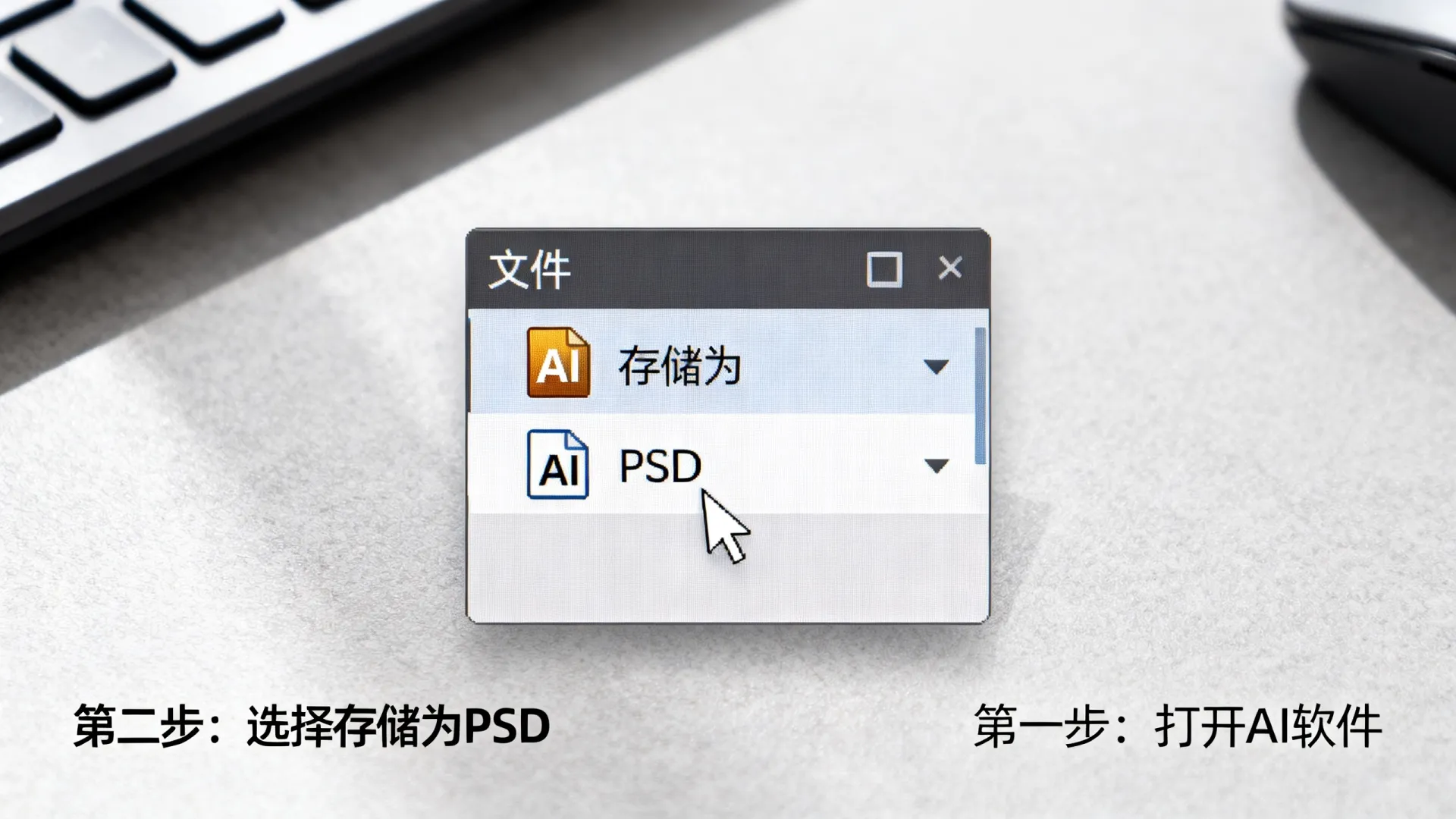 ai怎么存储成psd格式文件