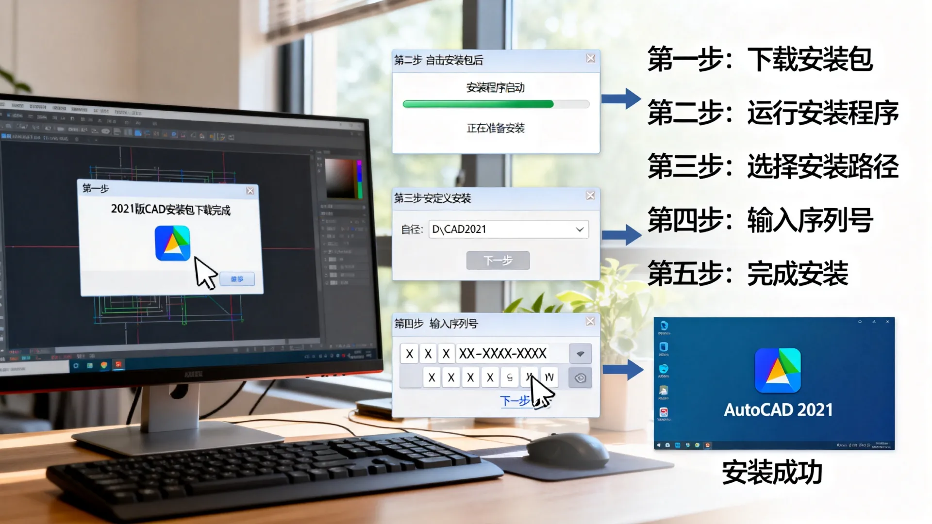2021版cad如何安装