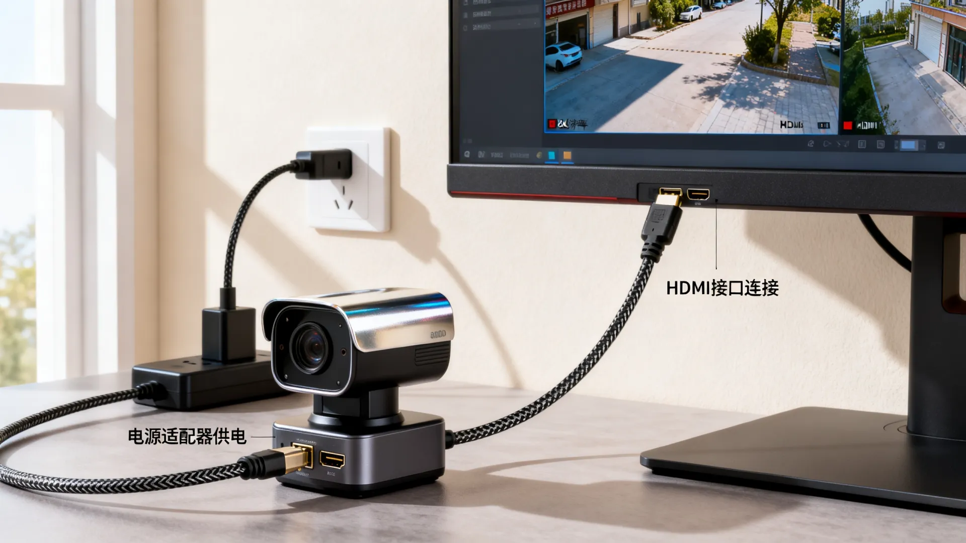 监控摄像头怎么链接显示屏 监控摄像头怎么链接显示屏
