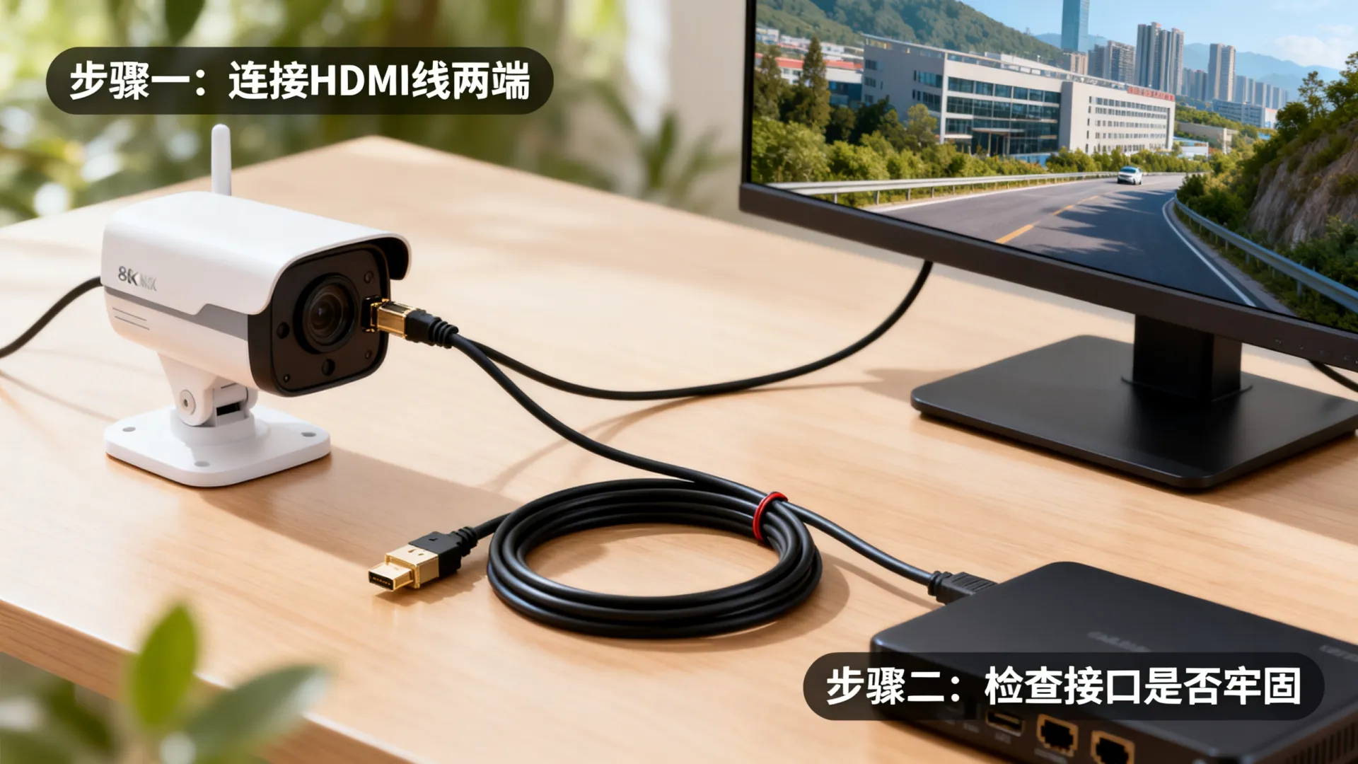 监控摄像头怎么连接显示屏 监控摄像头怎么连接显示屏