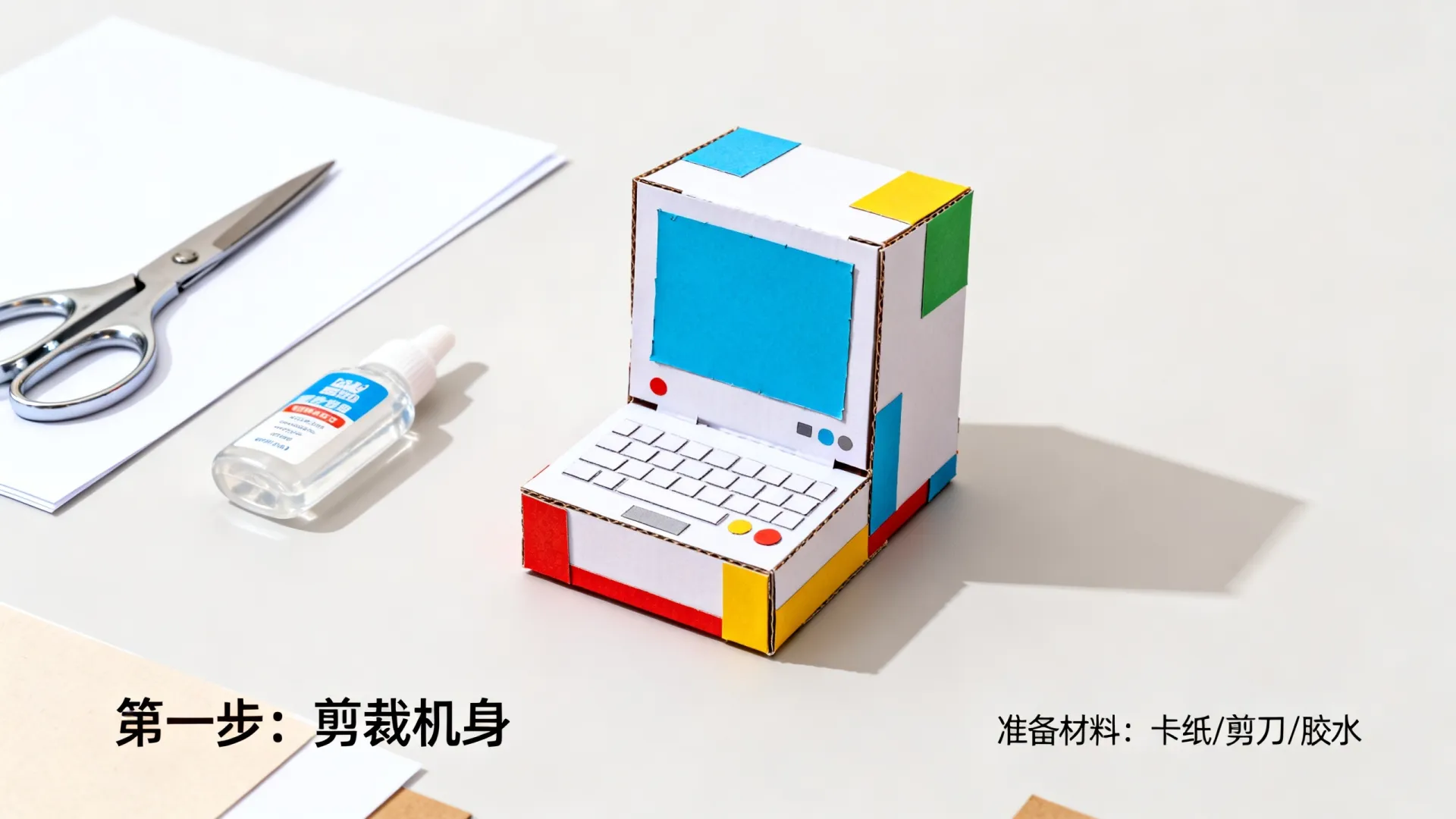 用纸做迷你小电脑 用纸做迷你小电脑