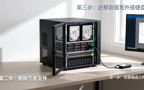 服务器磁盘爆满怎么办？三步清理技巧解决磁盘空间不足！