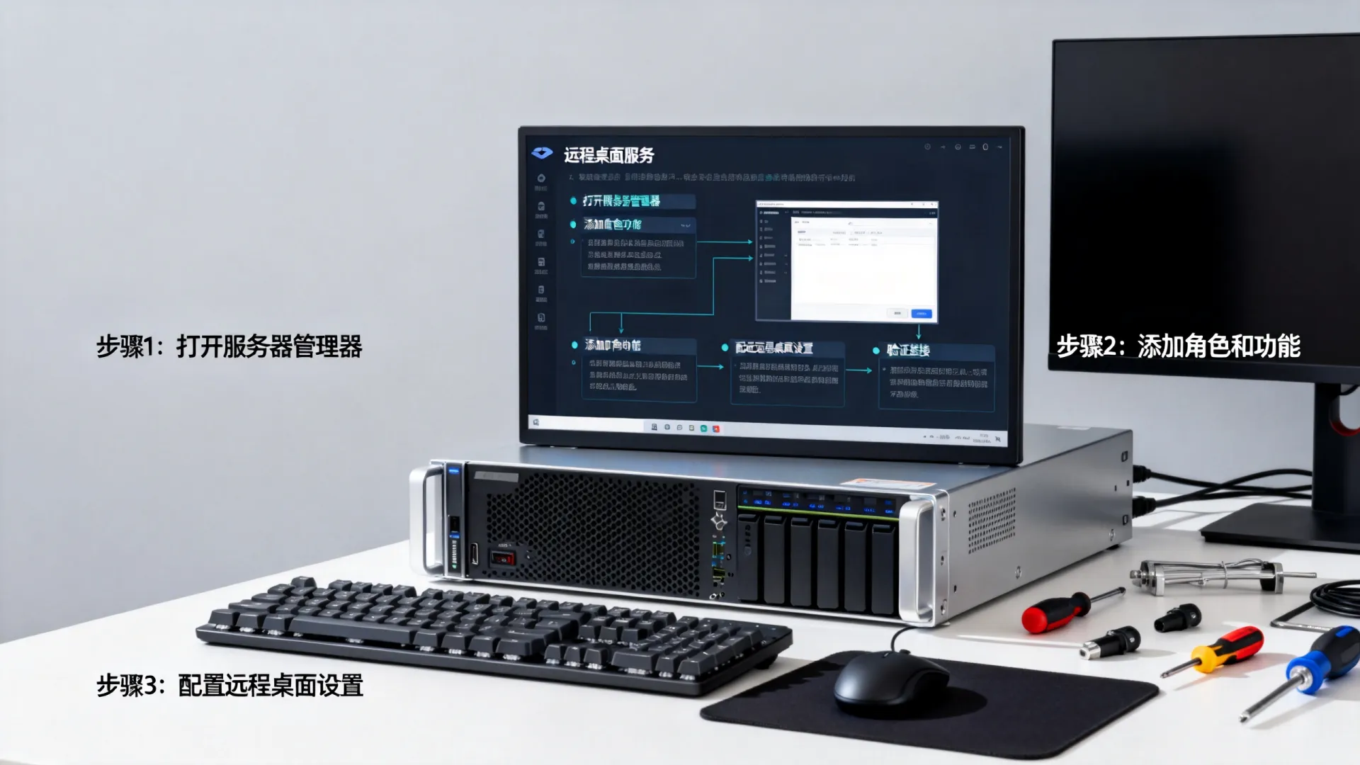 服务器的远程桌面服务怎么安装