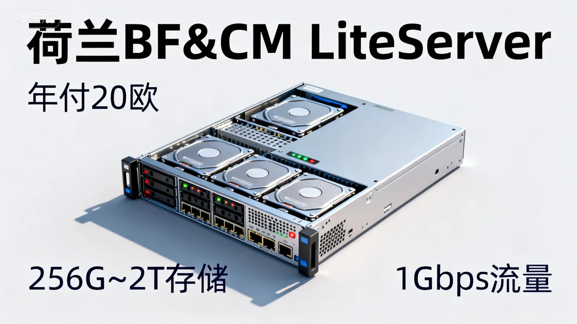 #BF&CM#LiteServer，荷兰存储型VPS年付€20起，可选256G~2T存储，1Gbps/10~40T流量 - VPS评测 - 国外VPS，国外VPS商家，评测及优惠