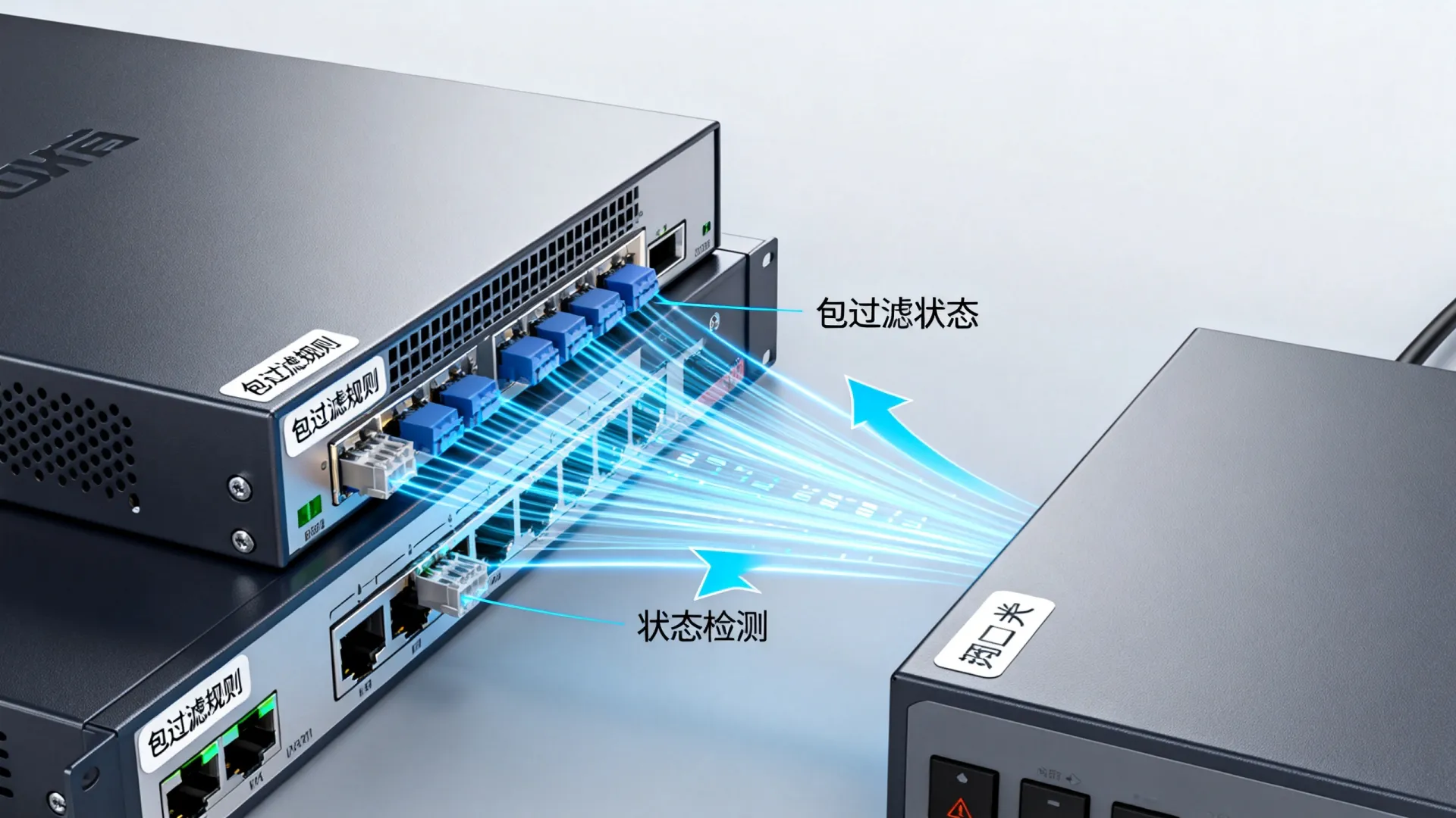 防火墙包过滤状态应用网关工作过程
