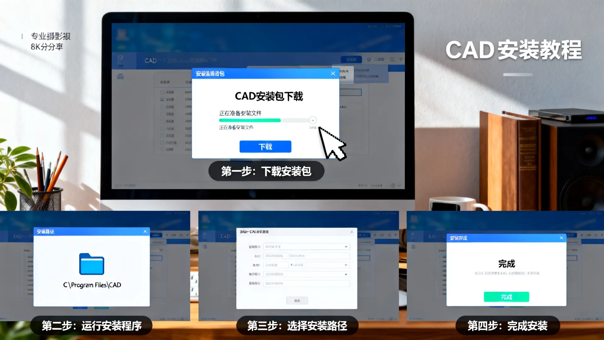 cad怎么安装到电脑上面