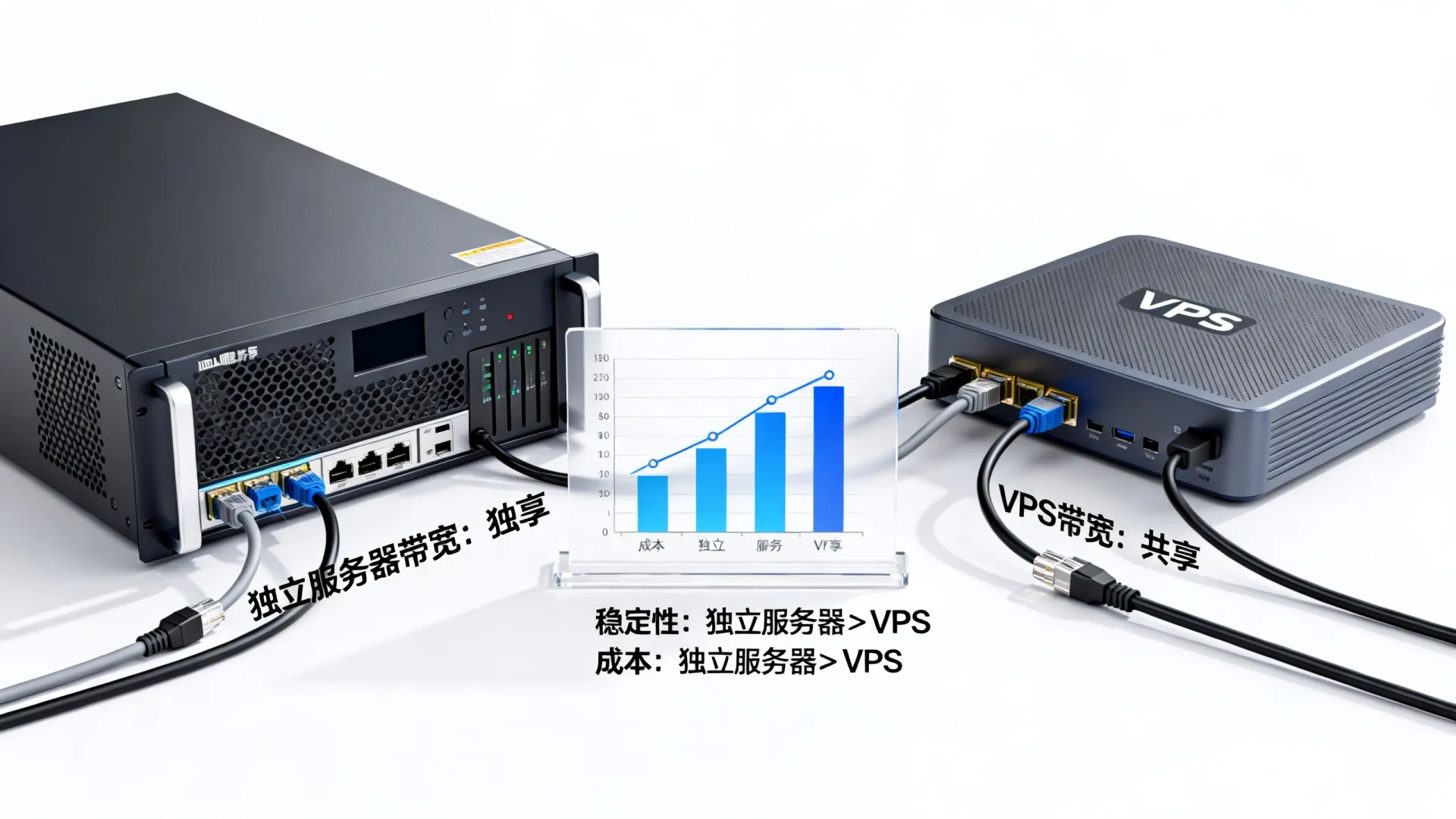 独立服务器带宽和VPS带宽区别在哪? 独立服务器带宽和VPS带宽区别在哪