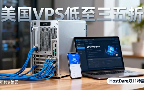 HostDare双11美国VPS低至三五折，年付9美元？性价比如何？